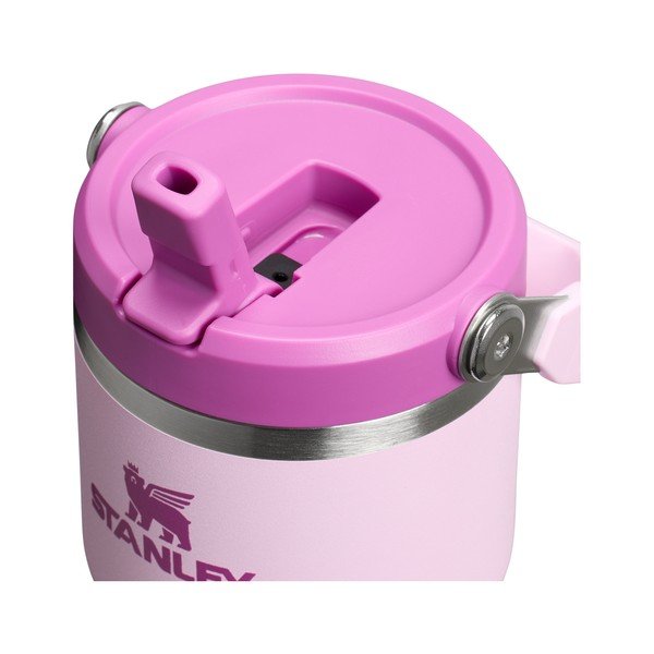 Rožinės spalvos iš nerūdijančio plieno termosas 600 ml IceFlow™ Flip Straw 2.0 Cherry Blossom – Stanley-image-2