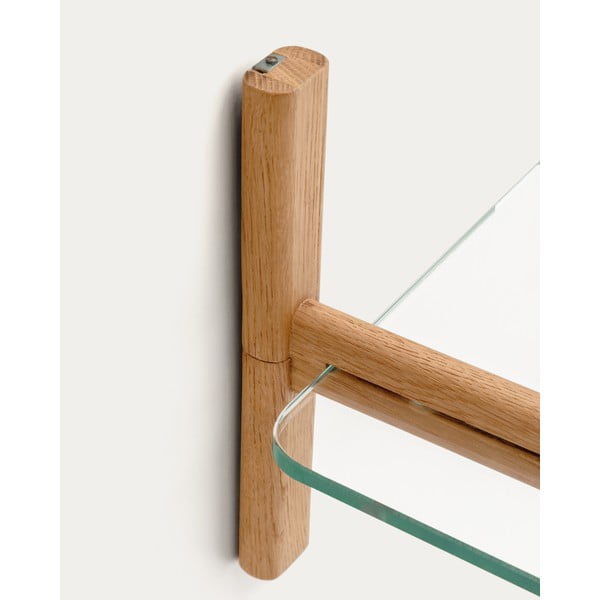 Natūralios spalvos iš stiklo modulinė lentyna 90x28x30,5 cm Sitra – Kave Home-image-4