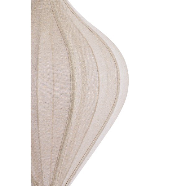 Natūralios spalvos kabantis šviestuvas su tekstiliniu gaubtu Pasto – Light & Living-image-3