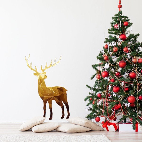 Kalėdinis lipdukas Ambiance Deer Origami-image-1