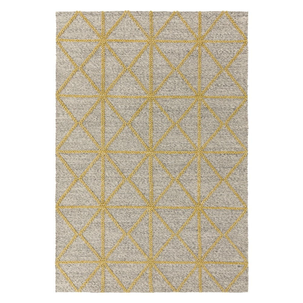 Smėlio ir geltonos spalvos kilimas Asiatic Carpets Prism, 200 x 290 cm