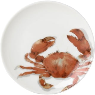 Raudona porcelianinė lėkštė ø 20 cm Crab - IHR