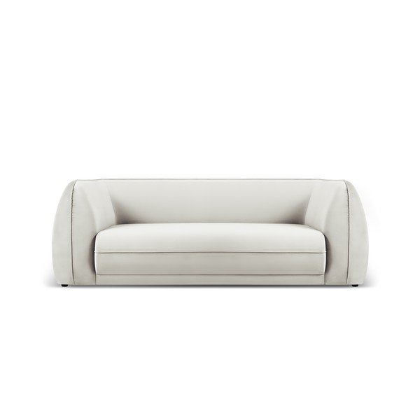 Sofa smėlio spalvos iš velveto 225 cm Lando – Micadoni Home