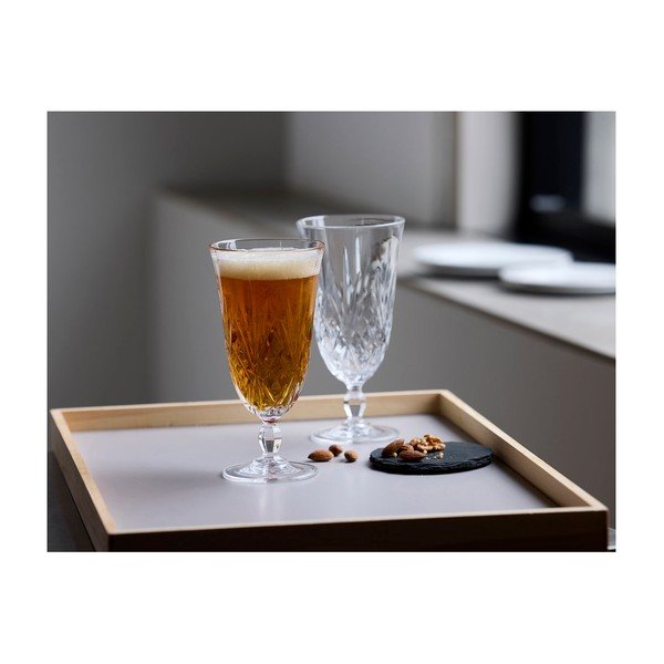 Iš krištolinio stiklo
 stiklinės 4 vnt. alui 400 ml Melodia – Lyngby Glas-image-1