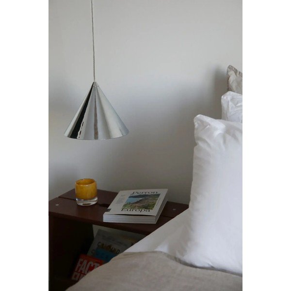 Sidabrinės spalvos iš metalo kabantis šviestuvas ø 19 cm su metaliniu gaubtu Tip – Markslöjd-image-2