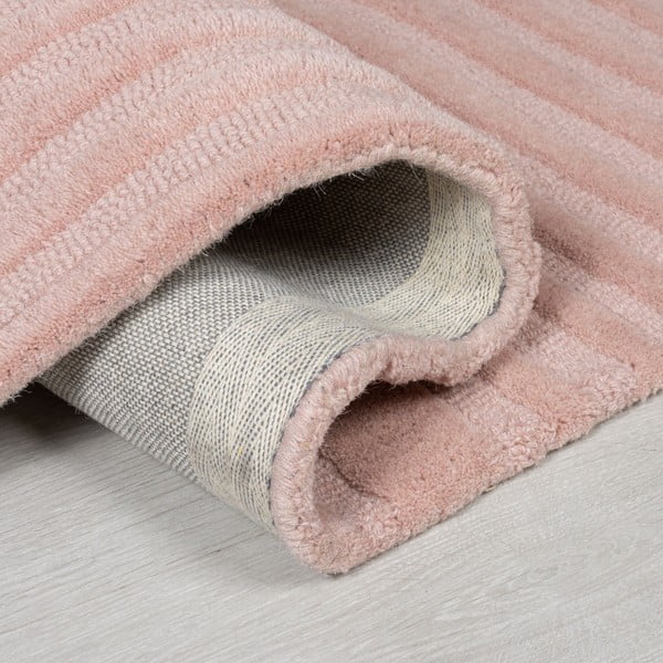 Rožinės spalvos vilnonis kilimas Flair Rugs Zen Garden, 160 x 230 cm-image-3