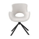 Baltos spalvos iš audinio valgomojo kėdžių komplektas su porankiais 2 vnt. Amorim – House Nordic