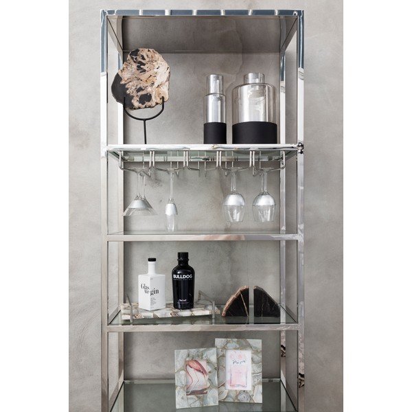 Stiklinė vaza su juodomis detalėmis Premier Houseware Cova, 32 cm aukščio-image-1