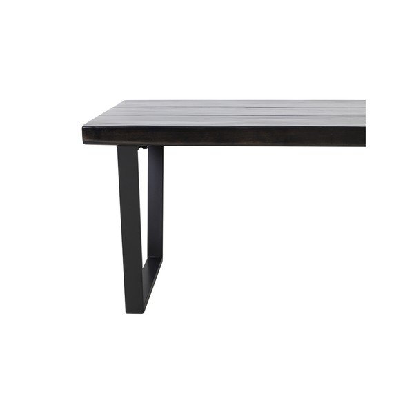 Valgomojo stalas juodos spalvos 100x220 cm Mayen – Light & Living-image-3