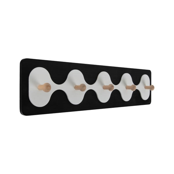 Juodos spalvos sieninė lentyna 48 cm Rizar  – PT LIVING-image-2