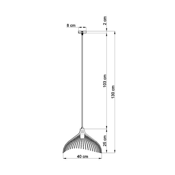 Juodas pakabinamas šviestuvas Sollux Umea-image-2