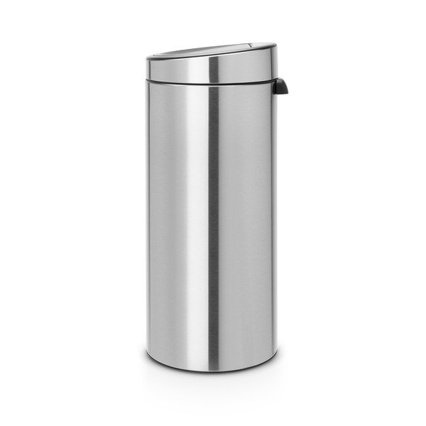 Iš plieno galima atidaryti palietus šiukšliadėžė matinės sidabrinės spalvos 30 l Touch Bin – Brabantia-image-2