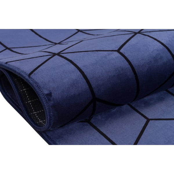 Mėlynas plaunamas kilimas 180x120 cm - Vitaus-image-3