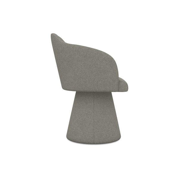 Pilkos spalvos iš audinio valgomojo kėdė Kanoa – Makamii-image-2