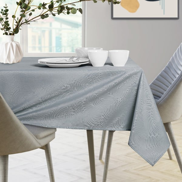 Šviesiai pilka staltiesė AmeliaHome Gaia Light Grey, 140 x 260 cm-image-4