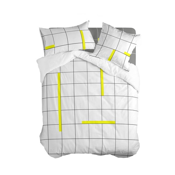 Dvigulis antklodės užvalkalas iš medvilnės baltos spalvos 200x200 cm Firefly – Blanc