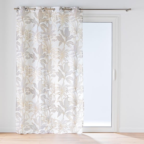 Permatoma užuolaida smėlio spalvos/auksinės spalvos 135x240 cm Vayana – douceur d'intérieur