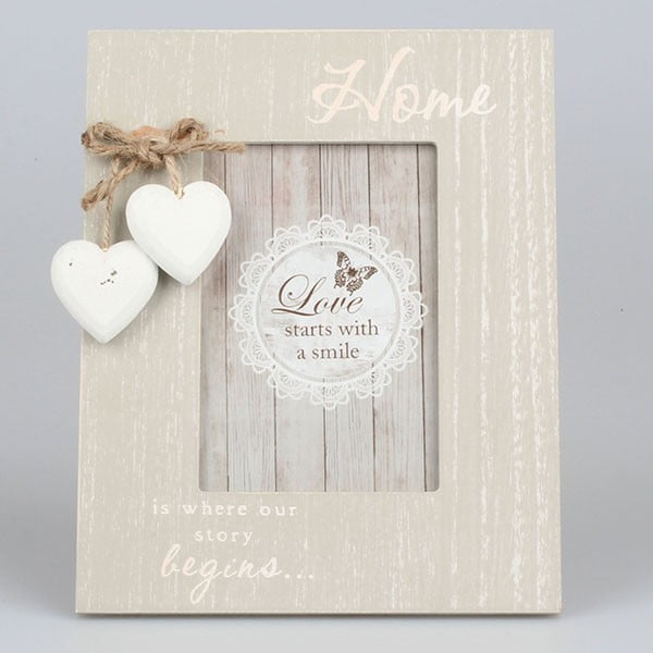 Senovinis širdelių nuotraukų rėmelis, 17x22 cm