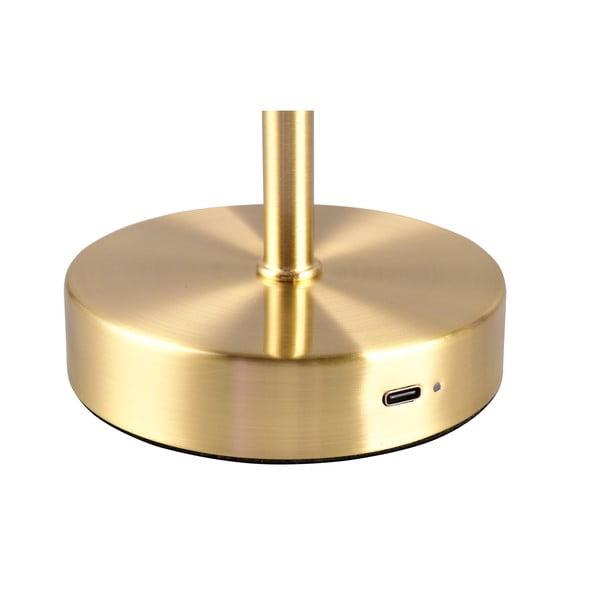 Stalinis šviestuvas auksinės spalvos LED su pritemdymo funkcija (aukštis 30 cm) Jeff – Reality-image-3