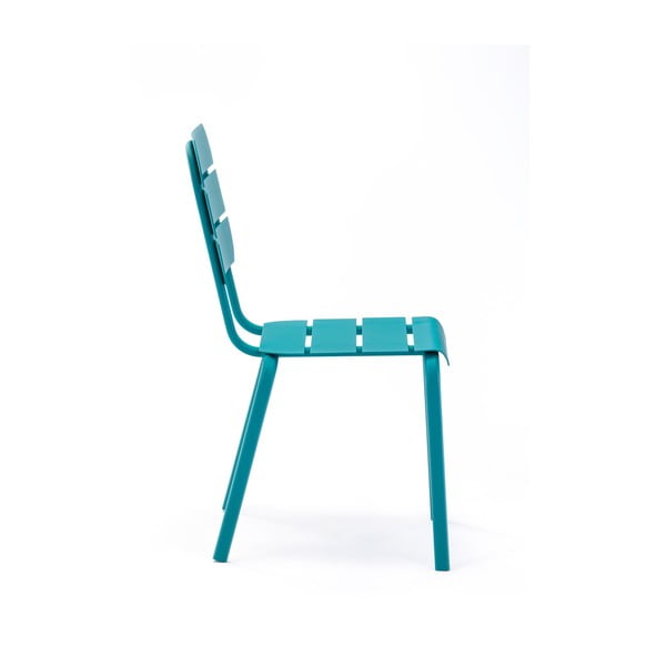 Metalinės sodo kėdės mėlynos spalvos 4 vnt. Alicante – Ezeis-image-1