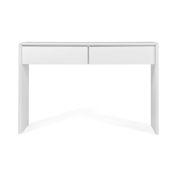 Baltas konsolinis staliukas su 2 stalčiais Tenzo Profil