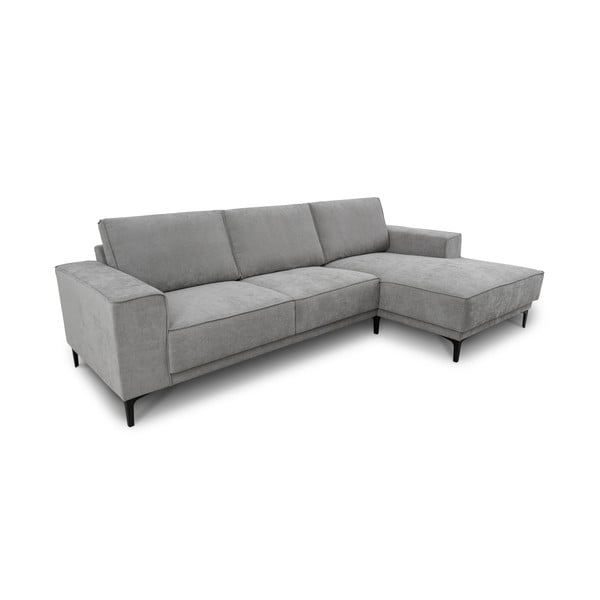Pilkos spalvos kampinė sofa (su dešiniuoju kampu/su gultu) Copenhagen – Scandic-image-2