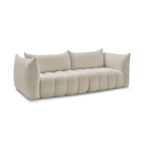 Smėlio spalvos sofa iš boucle 286 cm Azra – Bobochic Paris-image-2