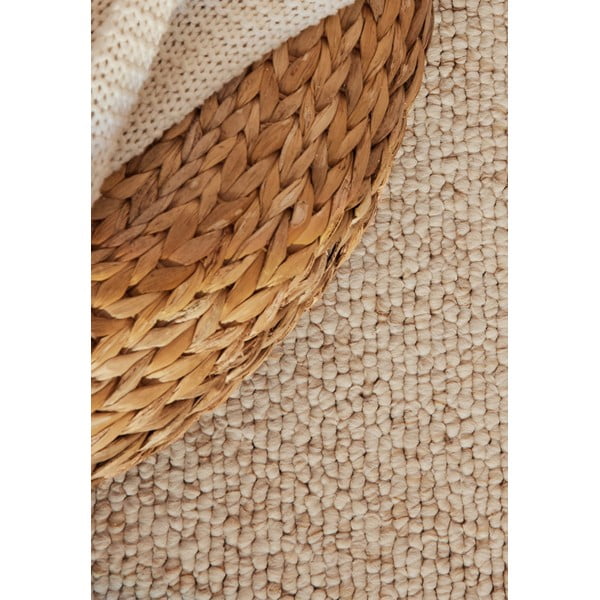 Skalbiamas kilimas kreminės spalvos 200x290 cm Rocco Cream – Elle Decoration-image-3