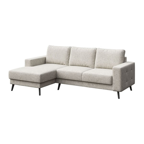 Kampinė sofa kreminės spalvos (su kairiuoju kampu) Fynn – Ghado-image-2