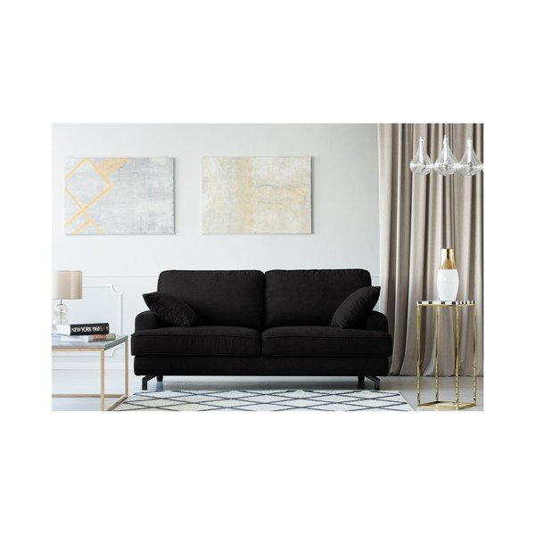 Juoda trijų vietų sofa "Kooko Home Salsa-image-1