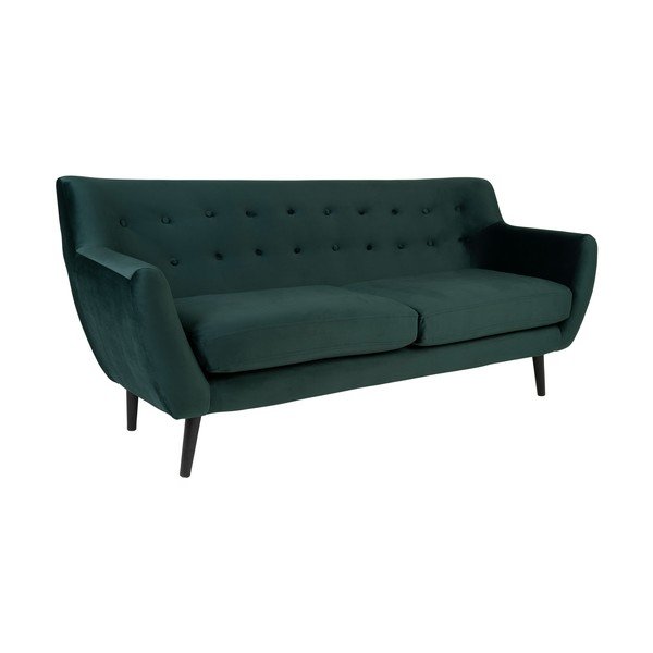 Tamsiai žalia aksominė sofa House Nordic Monte-image-1