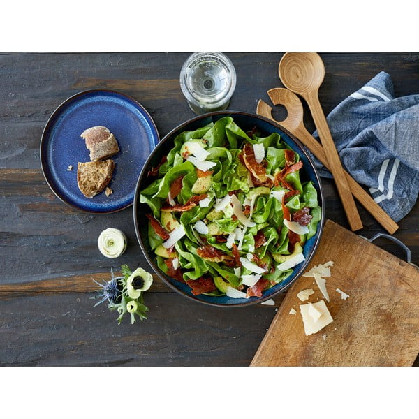 Juodos spalvos/mėlynos spalvos iš akmens masės dubuo ø 30 cm Gastro Dark Blue/Black – Bitz-image-1