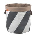 Pilkos spalvos/kreminės spalvos iš tekstilės skalbinių krepšys 5 l Diagonal – Mette Ditmer Denmark