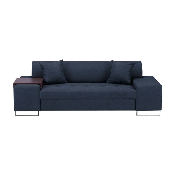 Mėlyna sofa su juodomis kojomis "Cosmopolitan Design Orlando", 220 cm