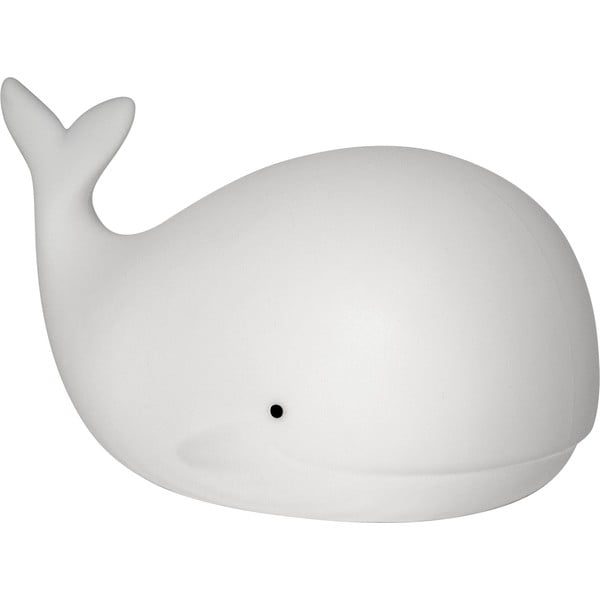 Balta LED vaikų naktinė lemputė Whale - Star Trading
