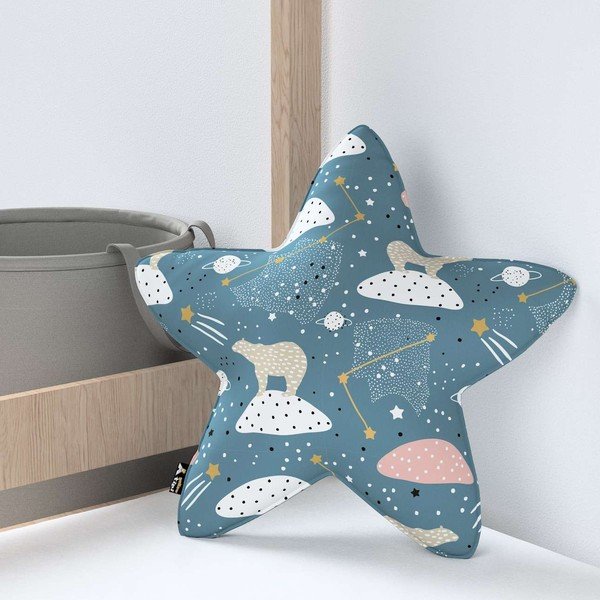 Vaikiška pagalvė Lucky Star – Yellow Tipi-image-1