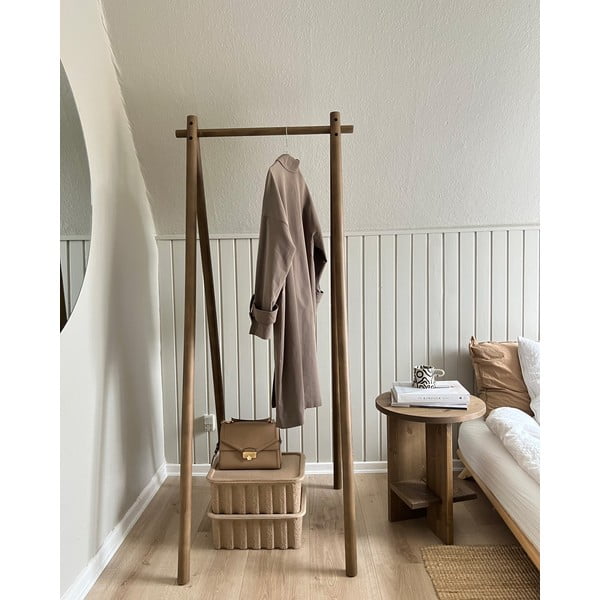 Rudos pušies medžio drabužių kabykla Hongi - Karup Design-image-4