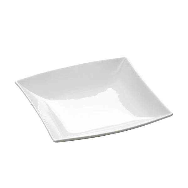 Balta porcelianinė gili lėkštė Maxwell & Williams East Meets West, 21,5 x 21,5 cm