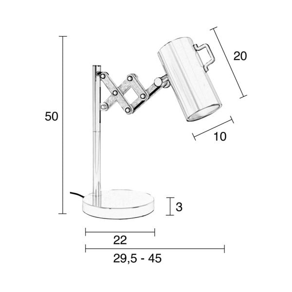 Baltas stalinis šviestuvas "Zuiver Flex-image-1