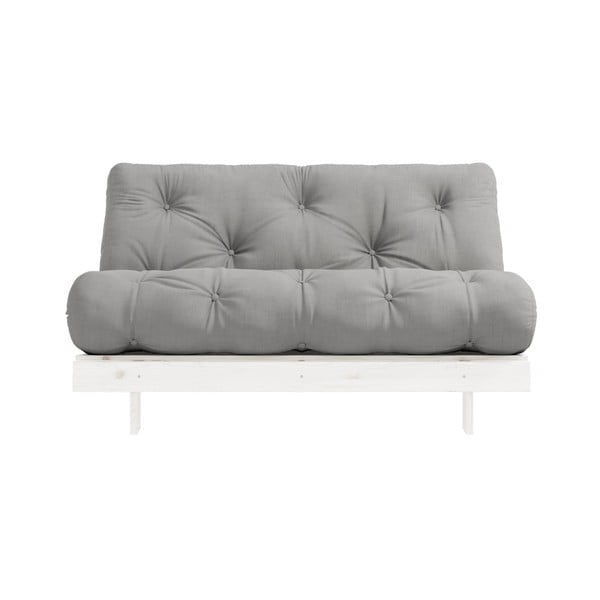 Šviesiai pilka sulankstoma sofa Karup Design Roots White/Grey-image-3