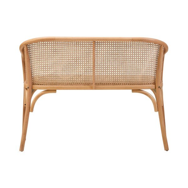Natūralios spalvos paminkštinto audinio suolas Cebu – Premier Housewares-image-2
