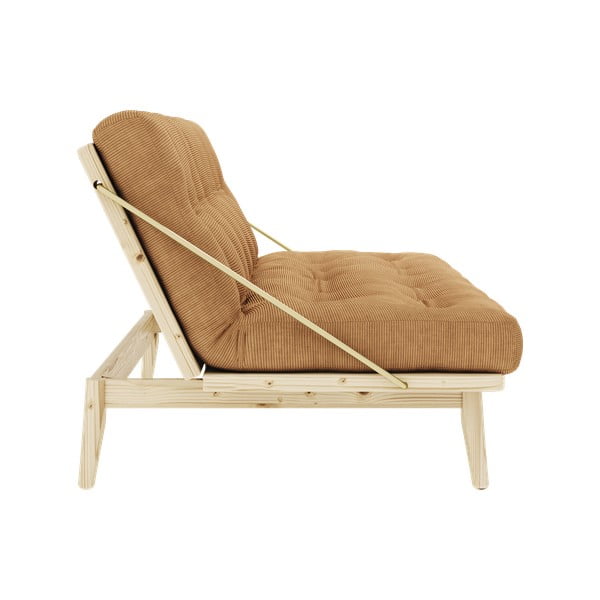 Garstyčių spalvos sofa lova 190 cm Folk - Karup Design-image-4