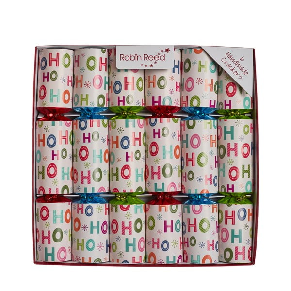 Kalėdiniai krekeriai 6 vnt. Ho Ho Ho – Robin Reed