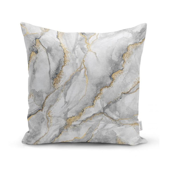 Pagalvėlių užvalkalai Minimalist Cushion Covers Marble With Gold, 45 x 45 cm