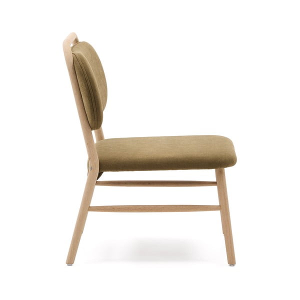 Žalios spalvos iš šenilinio audinio krėslas Helda – Kave Home-image-3