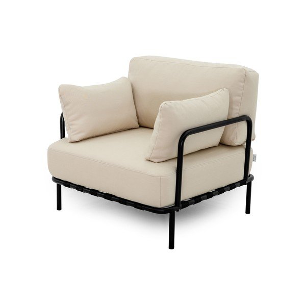 Paminkštinto audinio sodo krėslas smėlio spalvos Salve – Sit Sit-image-3