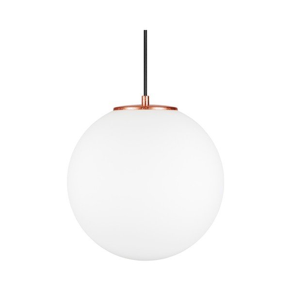 Baltas pakabinamas šviestuvas su vario spalvos lizdu Sotto Luce TSUKI L, ⌀ 30 cm-image-2