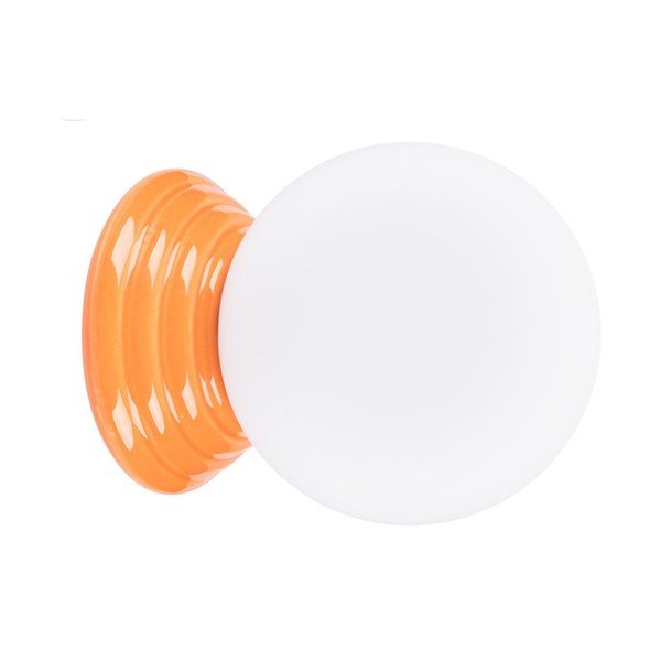 Oranžinės spalvos iš keramikos sieninė lempa ø 12 cm Farsa – Sollux