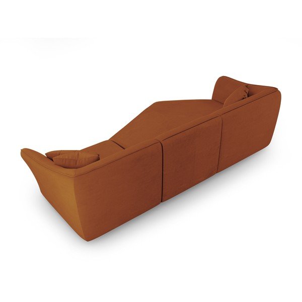 Iš boucle kampinė sofa raudonos plytų spalvos Tokyo – Cosmopolitan Design-image-3