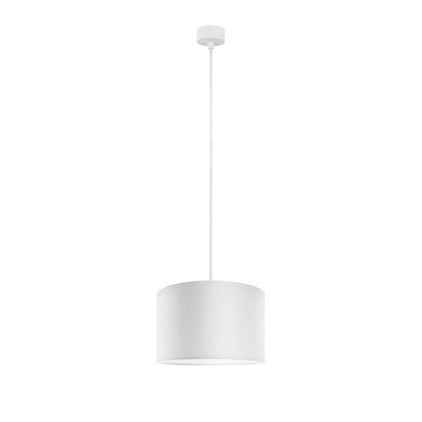 Baltas pakabinamas šviestuvas su baltu kabeliu "Sotto Luce Mika 1S", ⌀ 25 cm